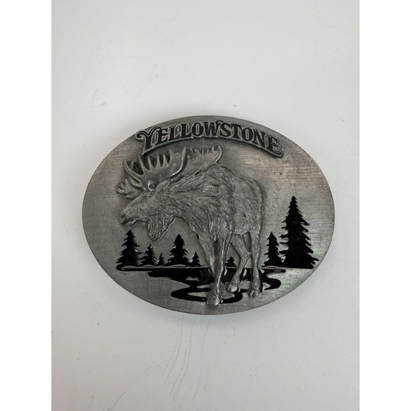 Siskiyou Other - Yellowstone Nation Park Belt Buckle Moose‎ 1997 Siskiyou Vintage America